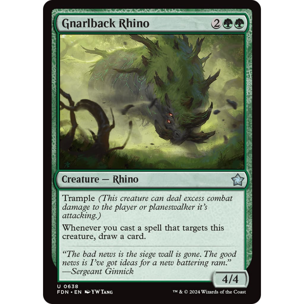Gnarlback Rhino (FDN-638) - Single