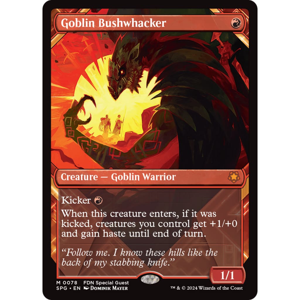 Goblin Bushwhacker (SPG-078): (Showcase) - Single