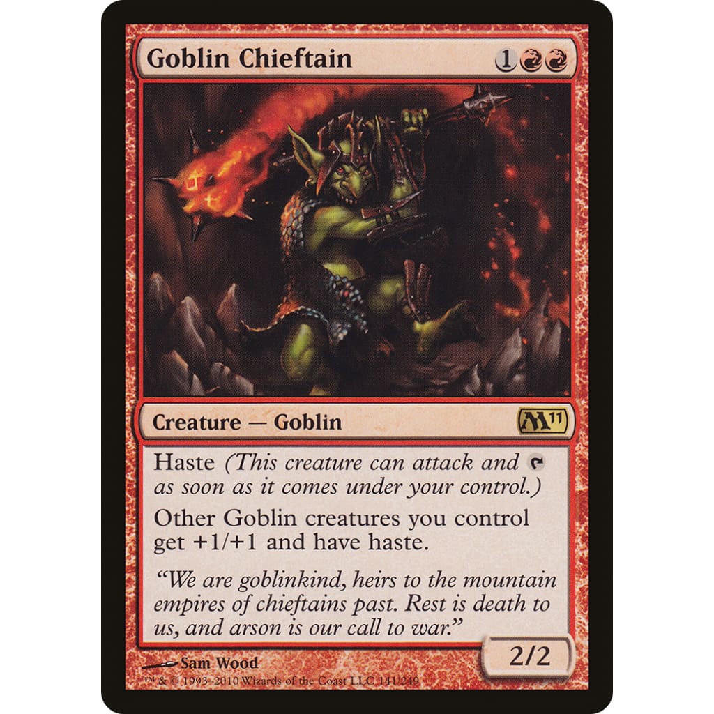 Goblin Chieftain (M11-141) Foil - Single