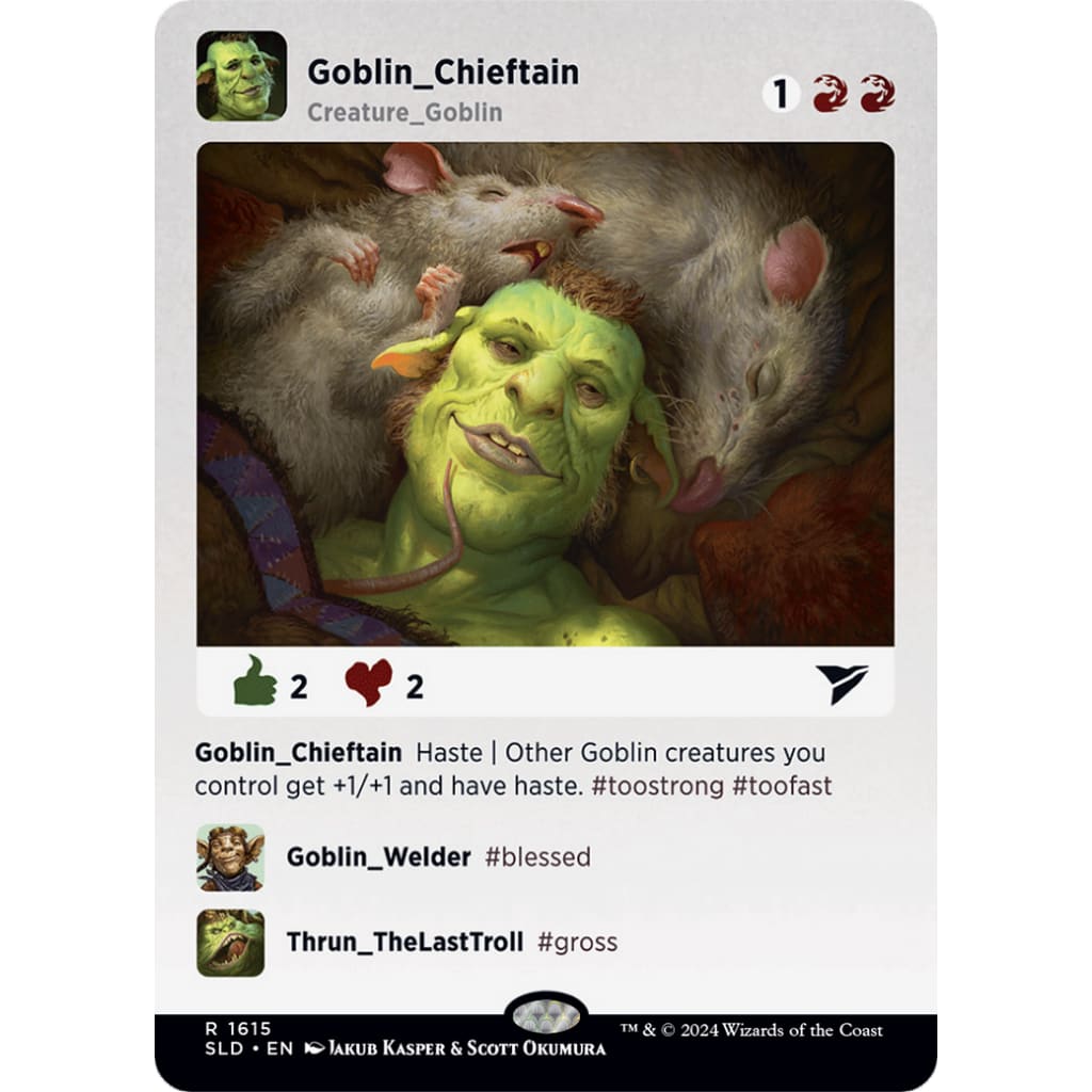 Goblin Chieftain (SLD-1615) (Borderless) Foil - Single