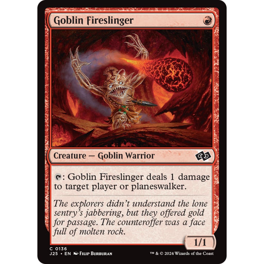 Goblin Fireslinger (J25-136) - Single