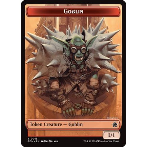 Goblin // Zombie Doubled-Sided Token (-18 15) - Single