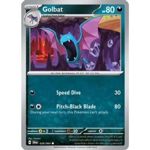 Golbat (28) Common Reverse Holofoil - Single