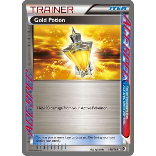 Gold Potion (140/149) Rare ACE Holofoil - Single