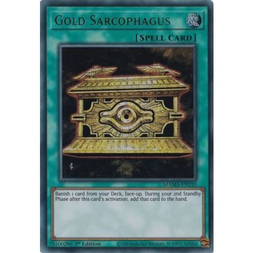 Gold Sarcophagus (Ultra Pharaoh’s Rare) - MAMA-EN110 Ultra