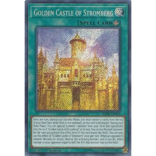 Golden Castle of Stromberg (BLRR-EN010) Secret Rare 1st