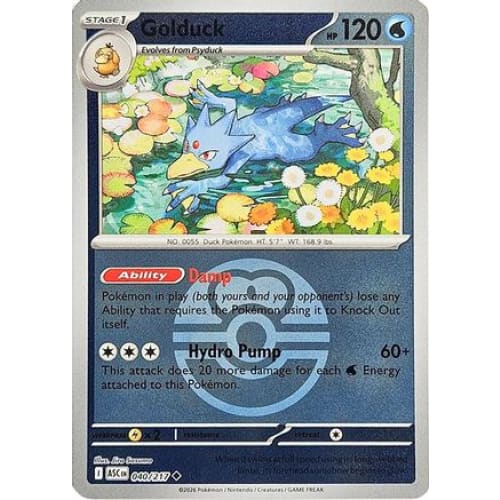 Golduck (Love Ball) (40) Uncommon Reverse Holofoil - Single