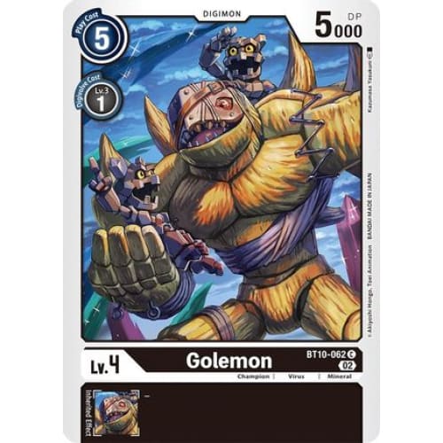 Golemon - BT10-062 - Common - Single