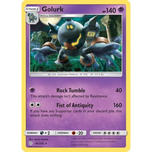 Golurk (090/236) Rare Classic - Single