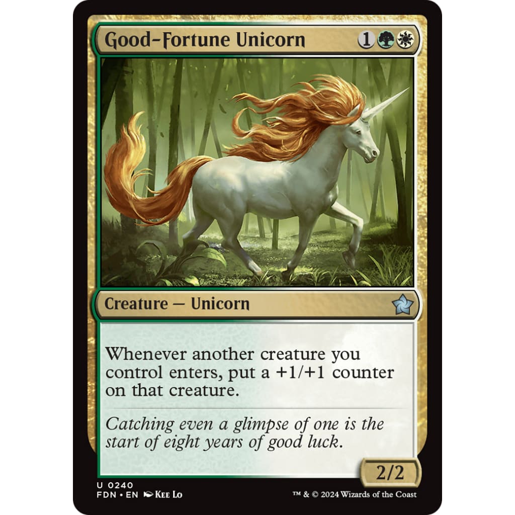 Good-Fortune Unicorn (FDN-240) - Single