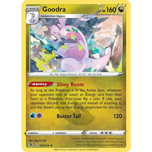 Goodra (197/264) Rare Classic Reverse Holofoil - Single