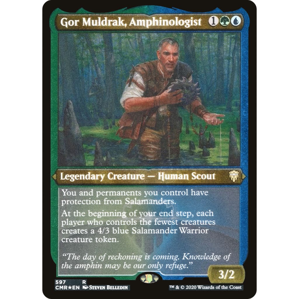 Gor Muldrak Amphinologist (CMR-597) Etched Foil - Single