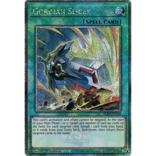 Gordian Slicer (Quarter Century Secret Rare) - ALIN-EN066