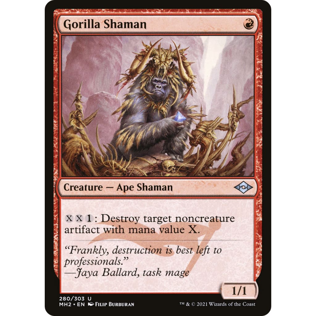 Gorilla Shaman (MH2-280) Etched Foil - Single
