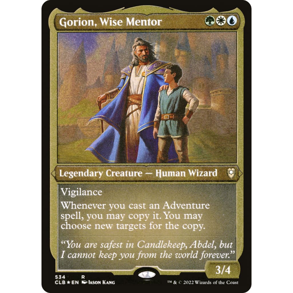 Gorion Wise Mentor (CLB) Etched Foil - Single