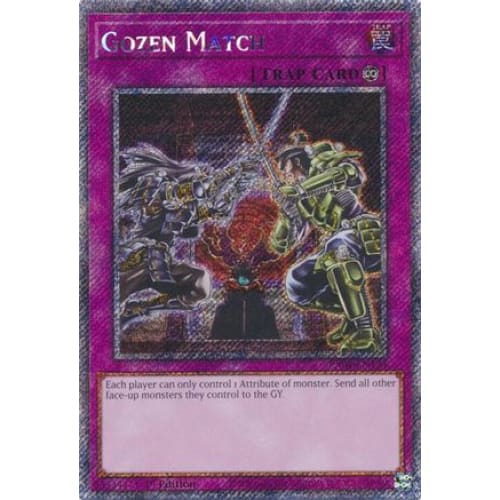 Gozen Match (Platinum Secret Rare) - RA04-EN134 Platinum