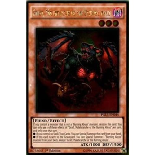 Graff Malebranche of the Burning Abyss (PGL3-EN044) Gold