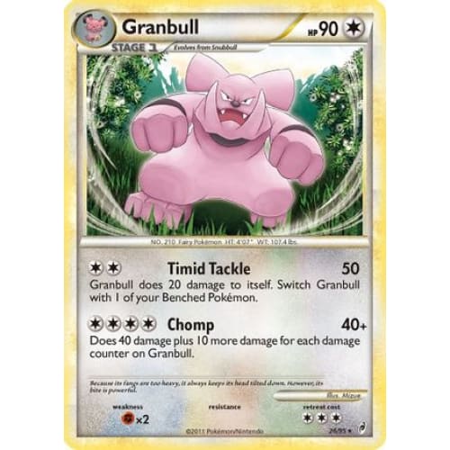 Granbull (026/106) Rare Classic Reverse Holofoil - Single