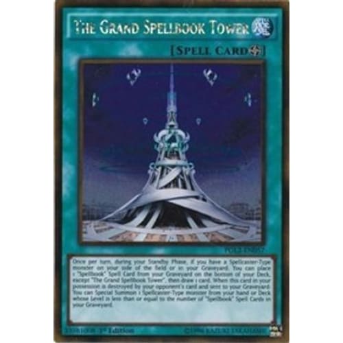 The Grand Spellbook Tower (PGL2-EN057) Gold Rare Unlimited