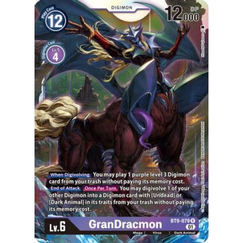 GranDracmon - BT9-079 - Rare Foil - Single