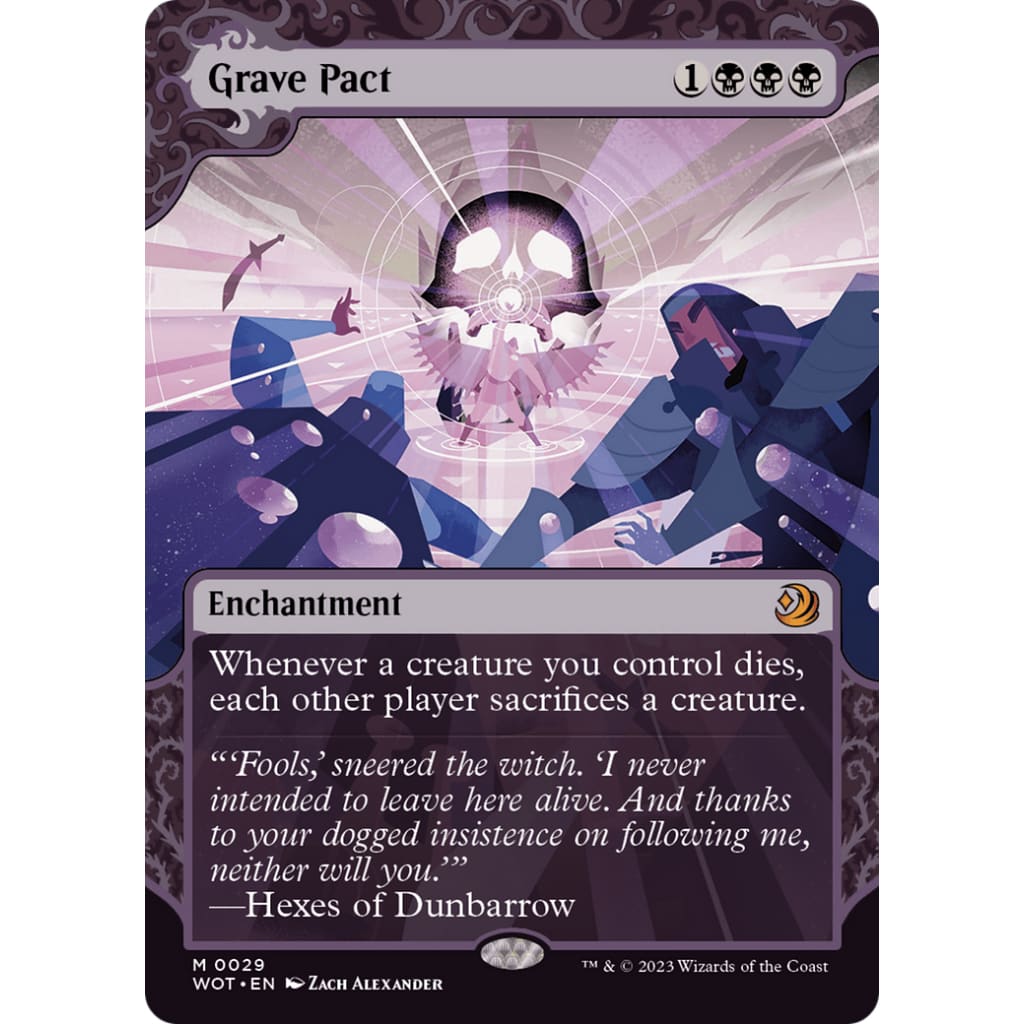 Grave Pact (WOT-029): (Showcase) (Borderless) - Single