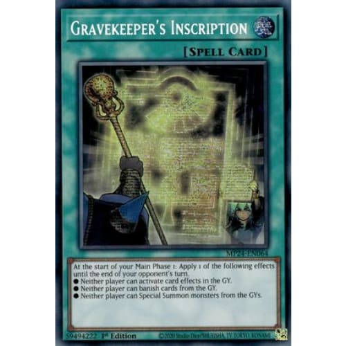 Gravekeeper’s Inscription - MP24-EN064 Prismatic Secret