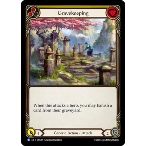 Gravekeeping (Yellow) (PART THE MISTVEIL) Rainbow Foil