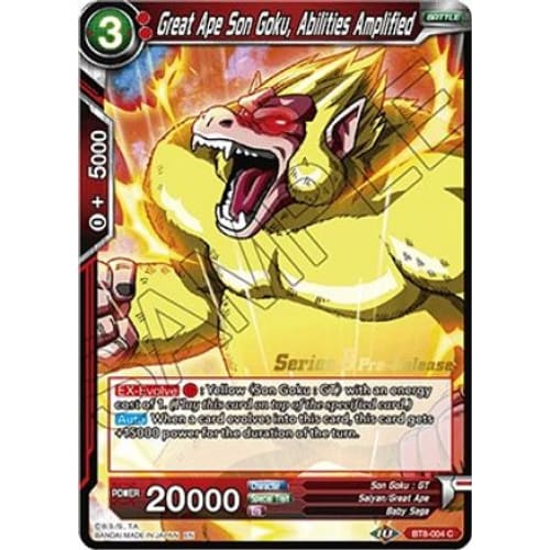 Great Ape Son Goku Abilities Amplified (Malicious
