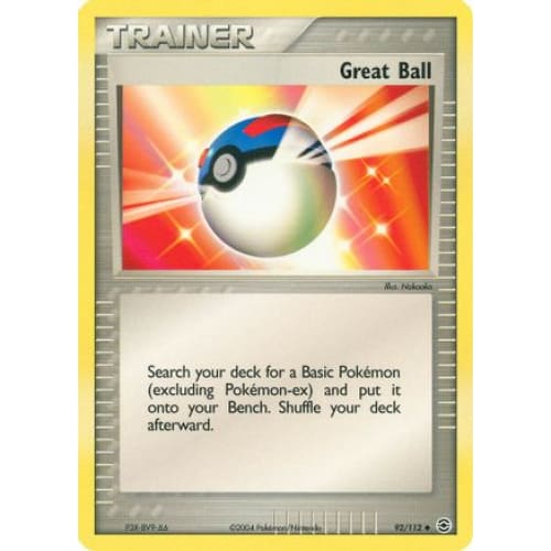 Great Ball (092/112) Uncommon Reverse Holofoil - Single