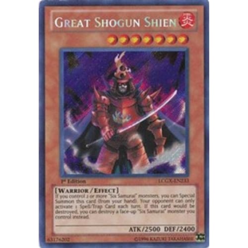 Great Shogun Shien (LCGX-EN233) Secret Rare 1st Edition