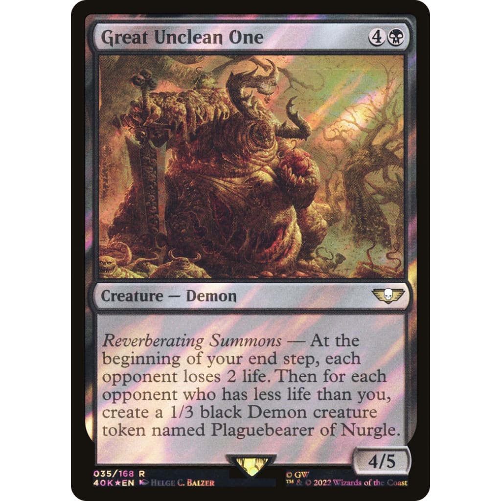 Great Unclean One (40K-35★) Foil - Single