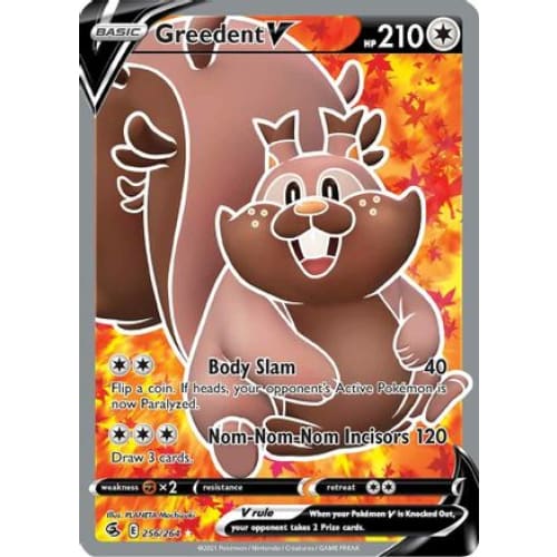 Greedent V (256/264) Ultra Rare Holofoil - Single