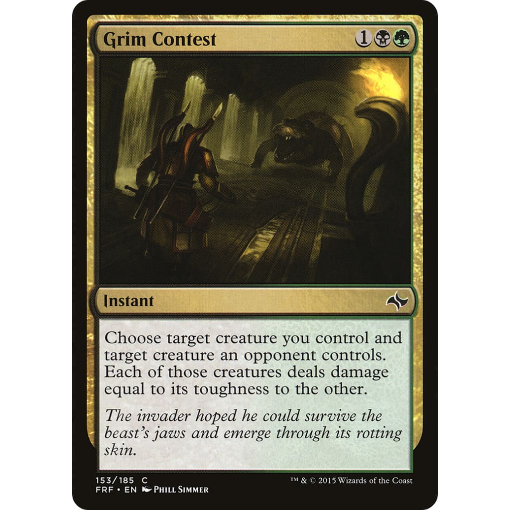 Grim Contest (FRF-153) Foil - Single