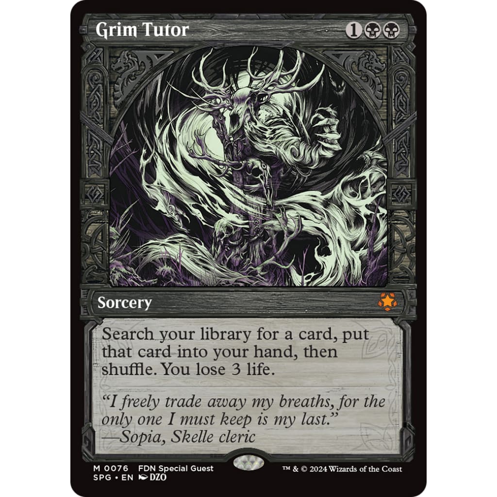 Grim Tutor (SPG-076): (Showcase) Foil - Single