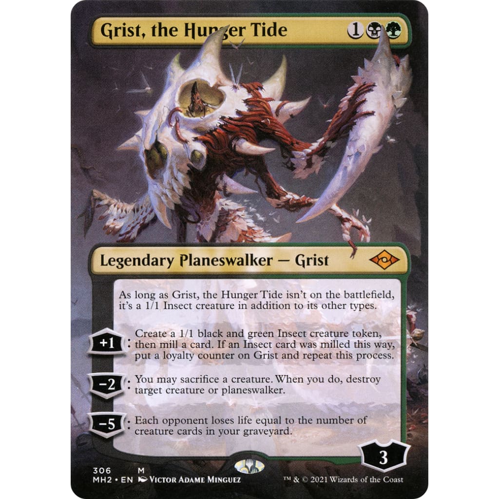 Grist the Hunger Tide (MH2-306) (Borderless) Foil - Single