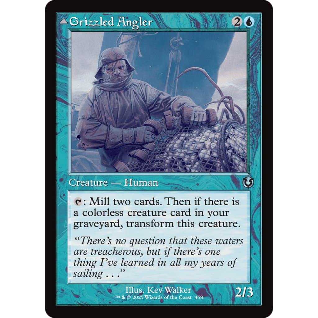 Grizzled Angler (Retro Frame) (INR-458) - Single
