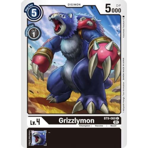 Grizzlymon - BT9-060 - Common - Single