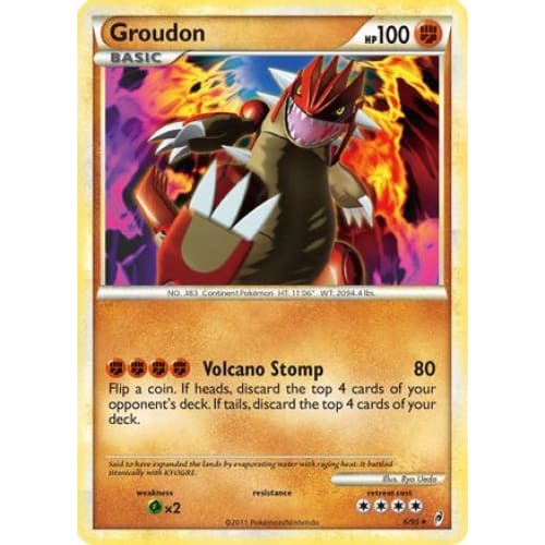 Groudon (006/106) Holo Rare Reverse Holofoil - Single