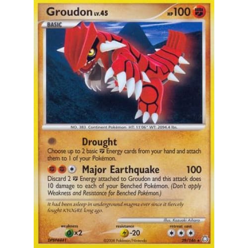 Groudon (029/146) Rare Classic Reverse Holofoil - Single
