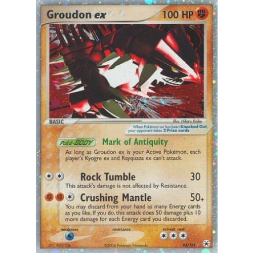 Groudon ex (093/101) Holo Rare Holofoil - Single