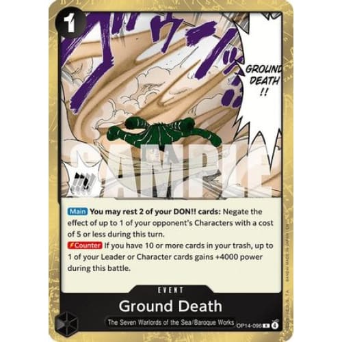 Ground Death OP14-096 R The Azure Sea’s Seven Foil - Single