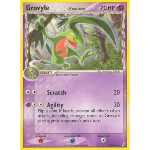 Grovyle δ (019/100) Rare Classic Reverse Holofoil - Single