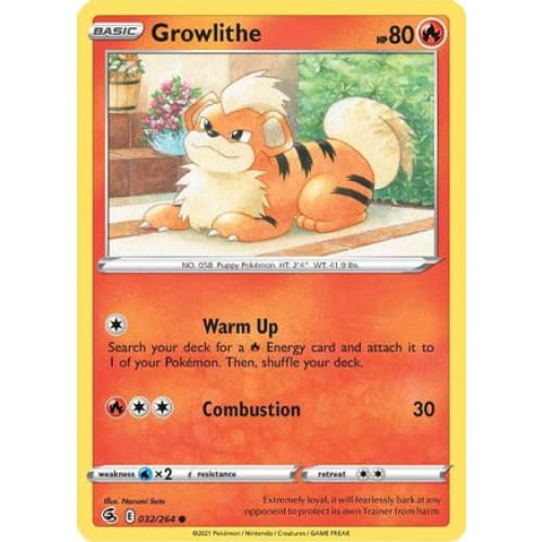 Growlithe (032/264) Common Reverse Holofoil - Single