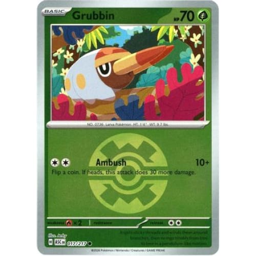 Grubbin (Quick Ball) (17) Common Reverse Holofoil - Single