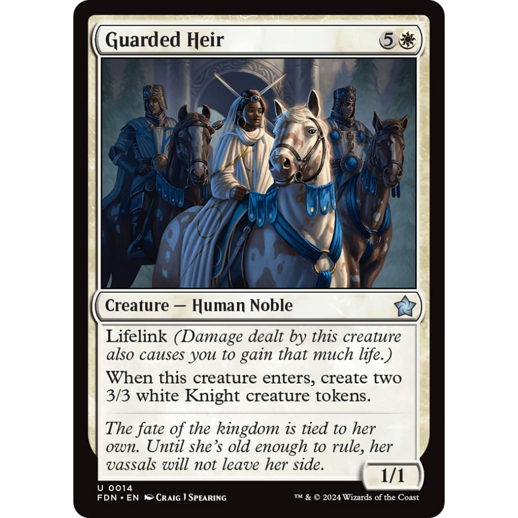 Guarded Heir (FDN-014) Foil - Single
