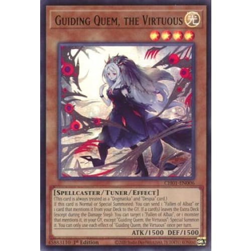 Guiding Quem the Virtuous - CH01-EN006 Ultra Rare 1st