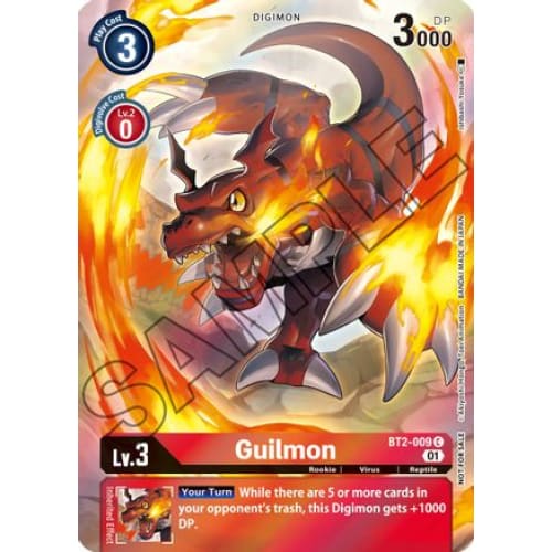 Guilmon (Tamer’s Card Set 1) (BT2-009 C) Common Foil