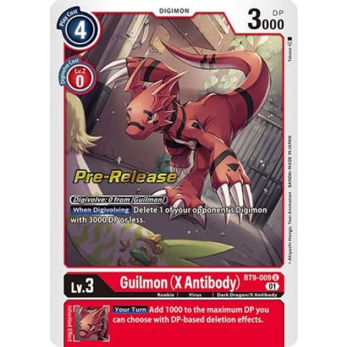 Guilmon (X Antibody) (BT9-009 U) Uncommon - Single
