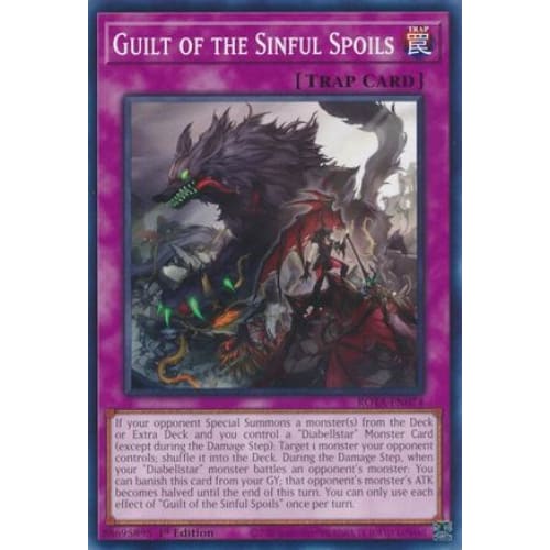 Guilt of the Sinful Spoils - ROTA-EN074 Common 1st Edition