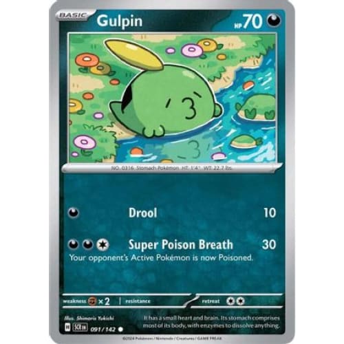 Gulpin (91) Common Reverse Holofoil - Single